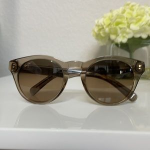 Maui Jim Dragonfly Polarized Sunglasses Translucent Taupe